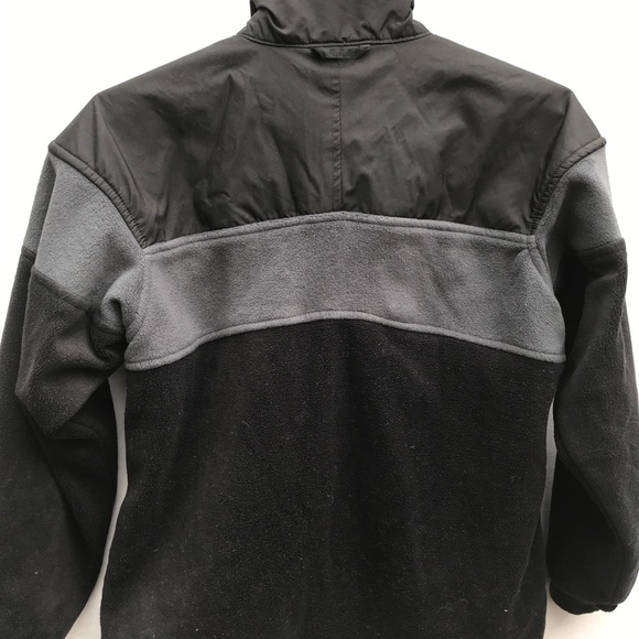 Columbia Sz S Jacket Nylon Fleece Black Gray - Picture 3 of 8